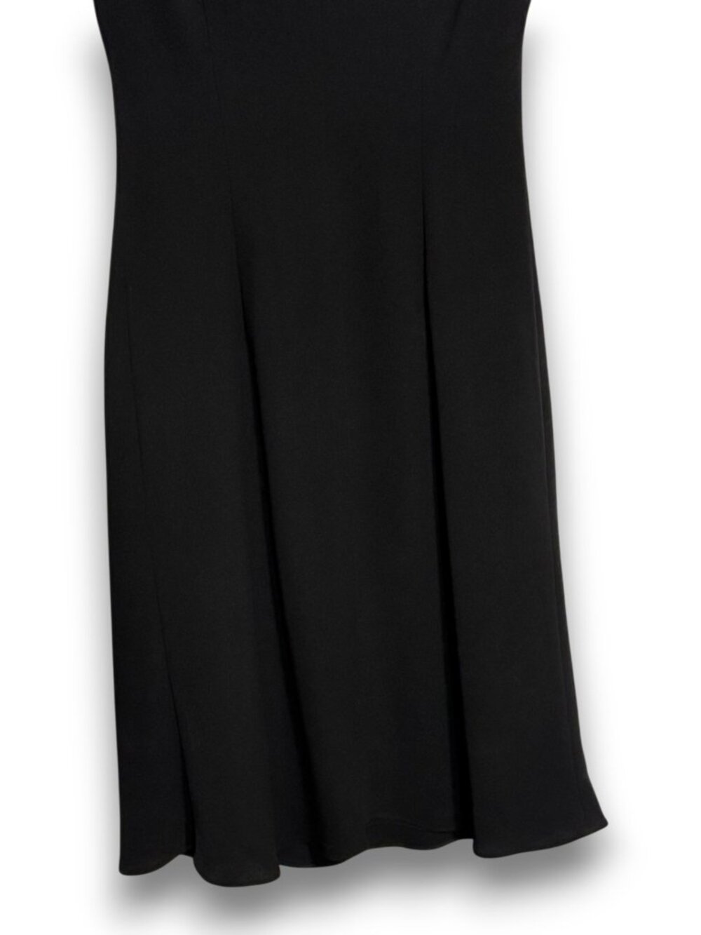 Evan Picone Women Black Beaded Mock Neck Sleeveless Sheath Dress Size 12 - Picture 8 of 11